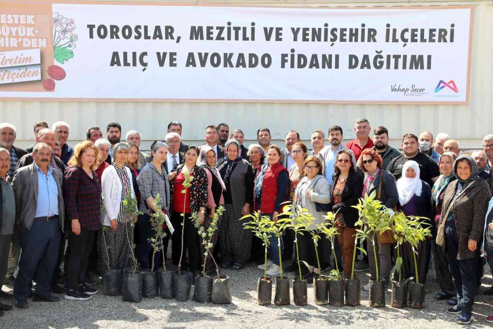 Mersin’de 105 üreticiye avokado ve alıç fidanı desteği
